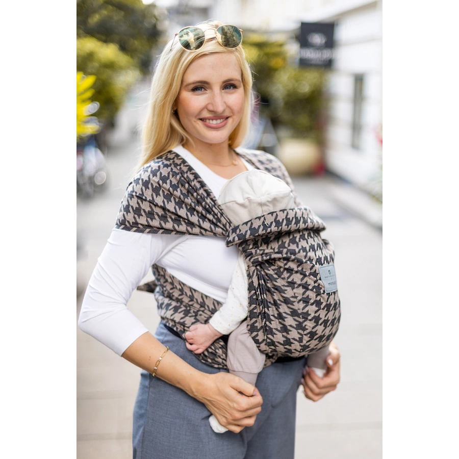 manduca Babytrage Twist Regular by bellybutton PepitaBlack