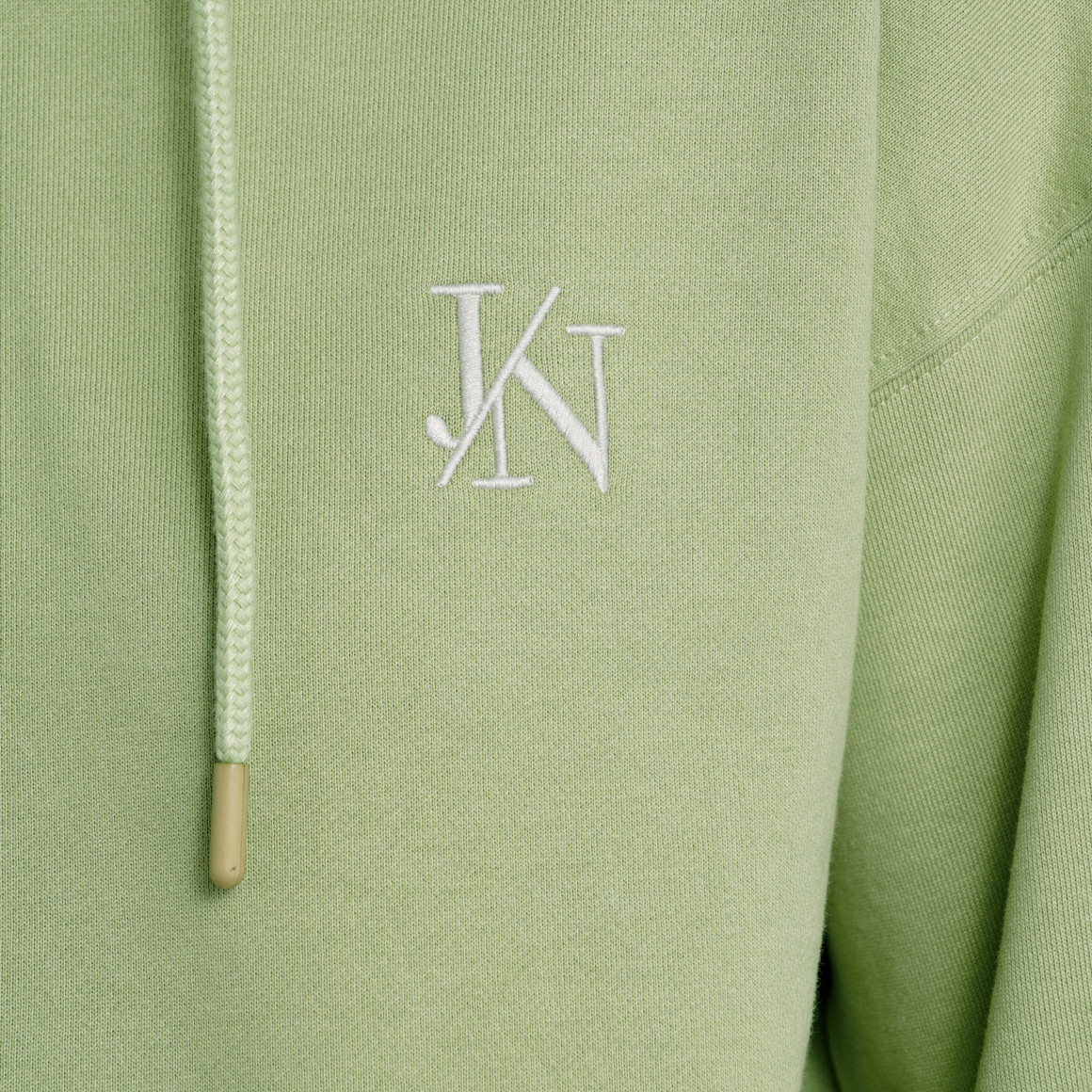 Jonas Nielsen Damen Hoodie mit Logo-Stickerei hellgrün