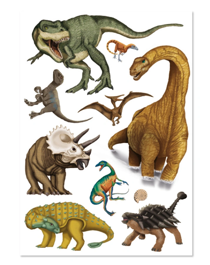 Haftspiel TAPIRELLA – DINOSAURIER in bunt