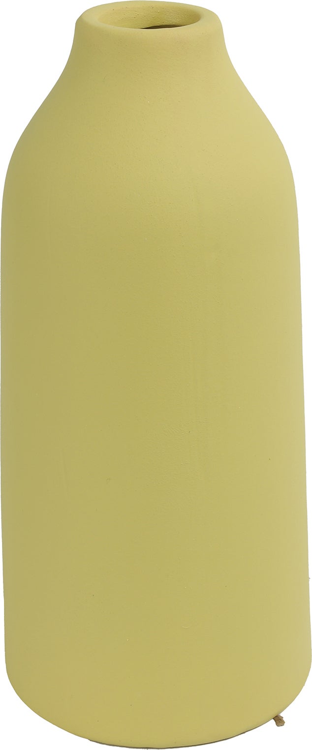 Countryfield vaas Debbie geel D 9,5 H 31 cm