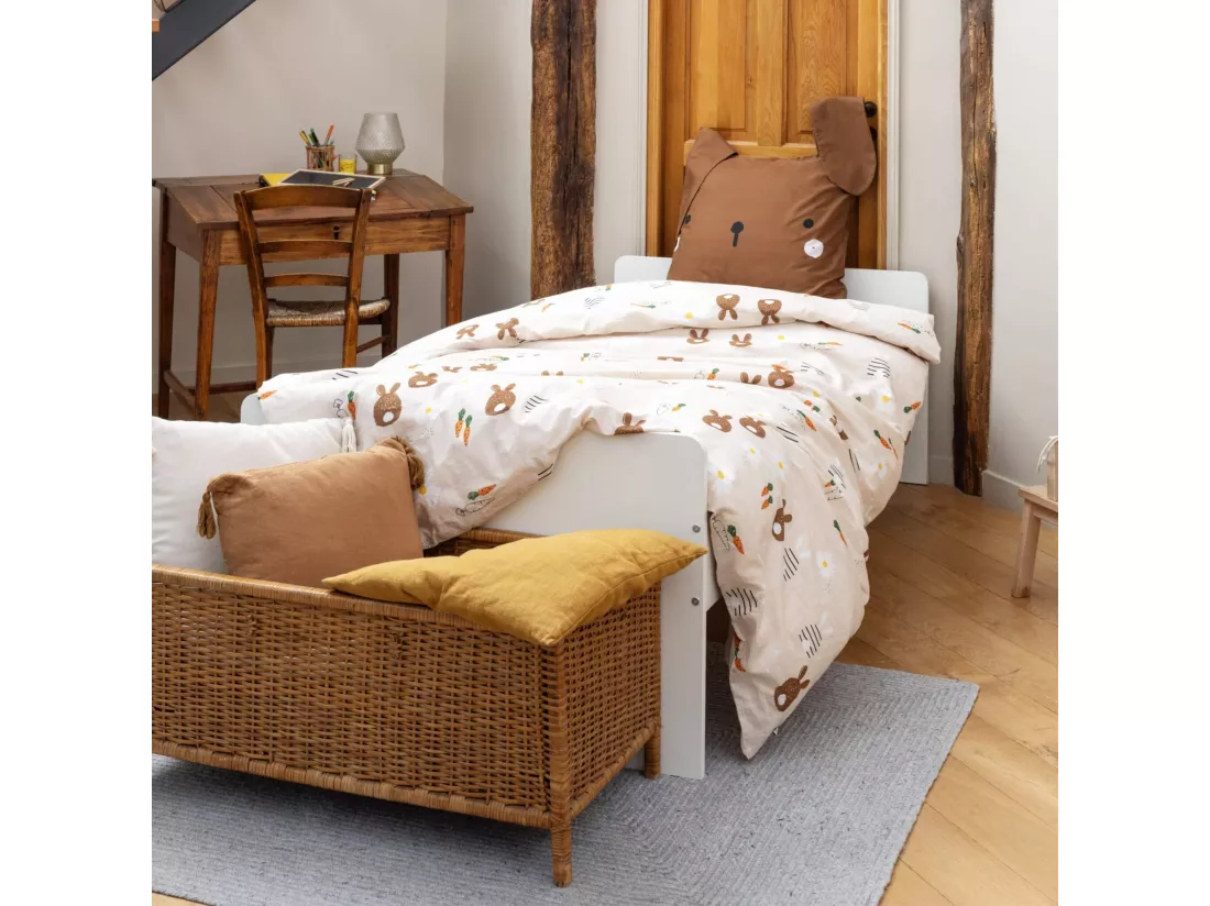 Parure de lit enfant lapin 240x220