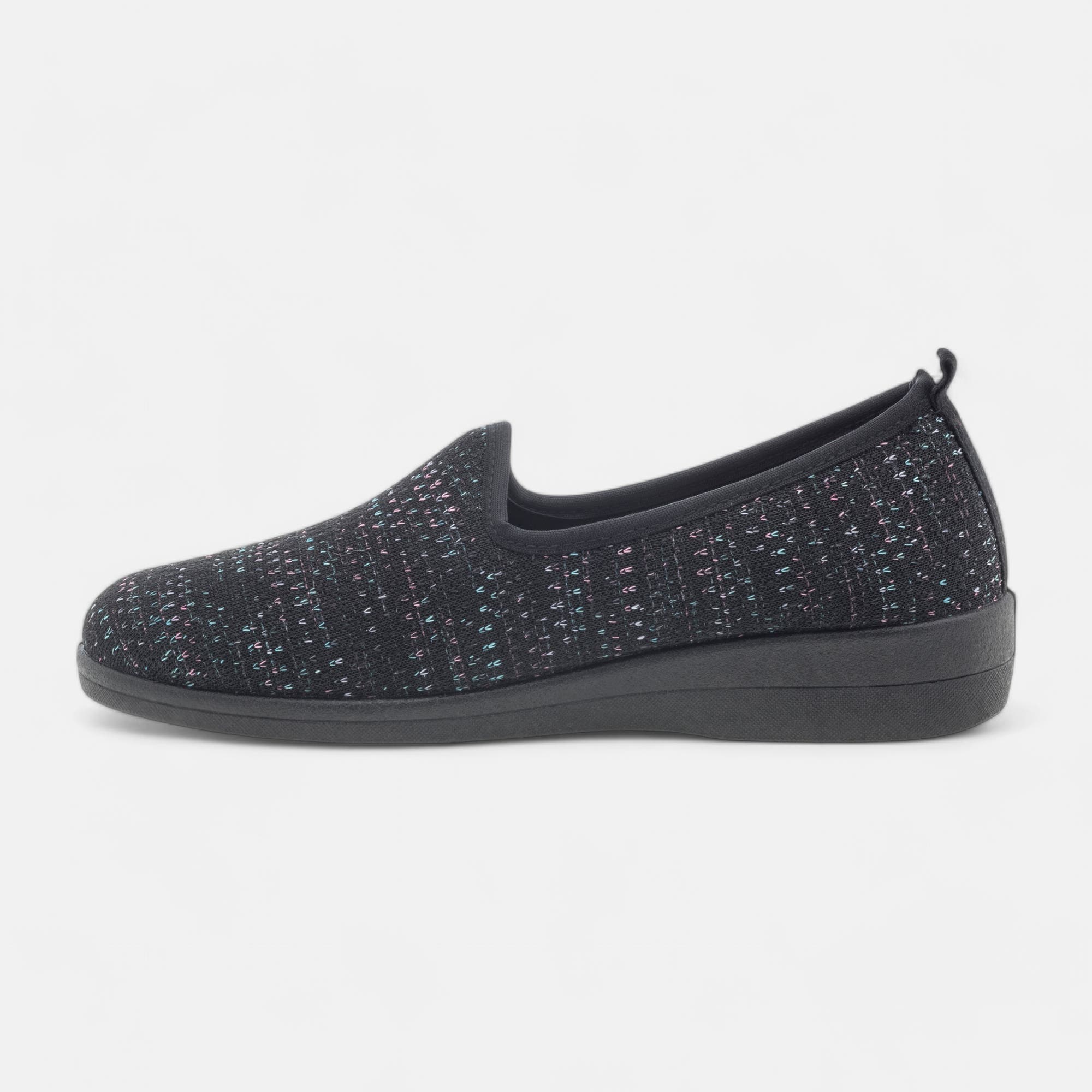 Pantoufles pieds sensibles Femme noir