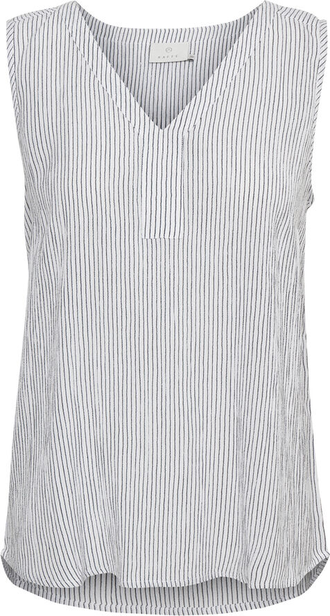 Kaffe Amber striped top Chalk/52737