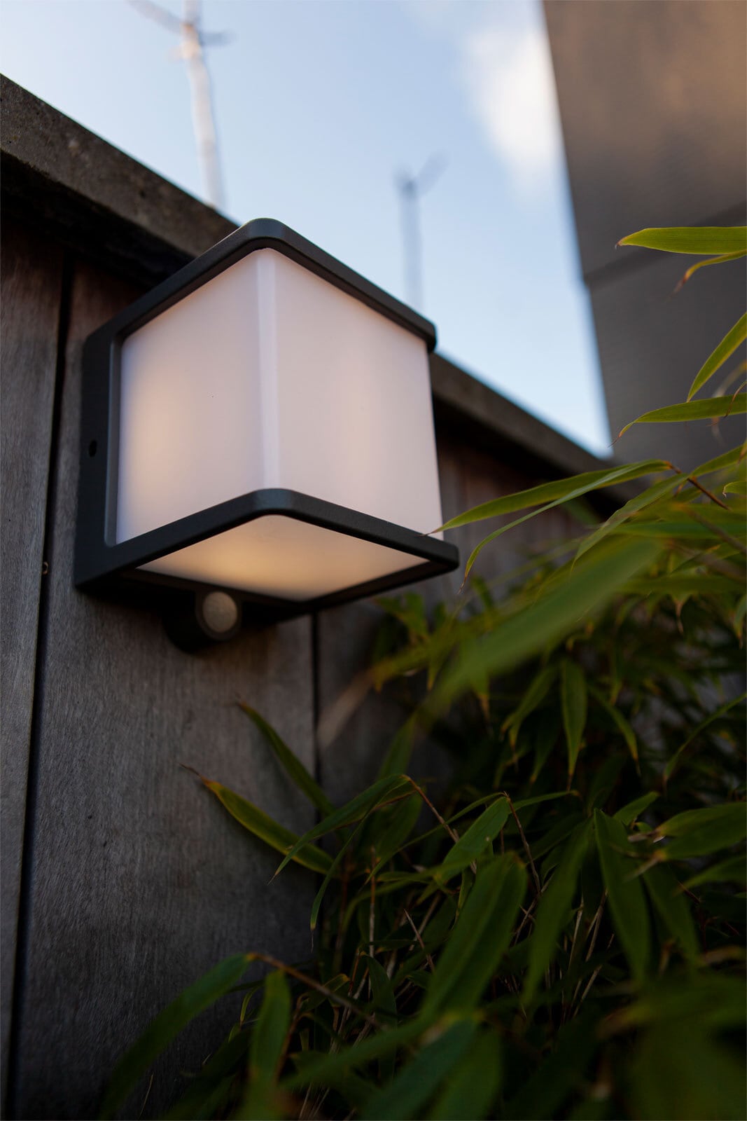 ECO-LIGHT LED Solar Außenwandleuchte DOBLO 13 cm anthrazit