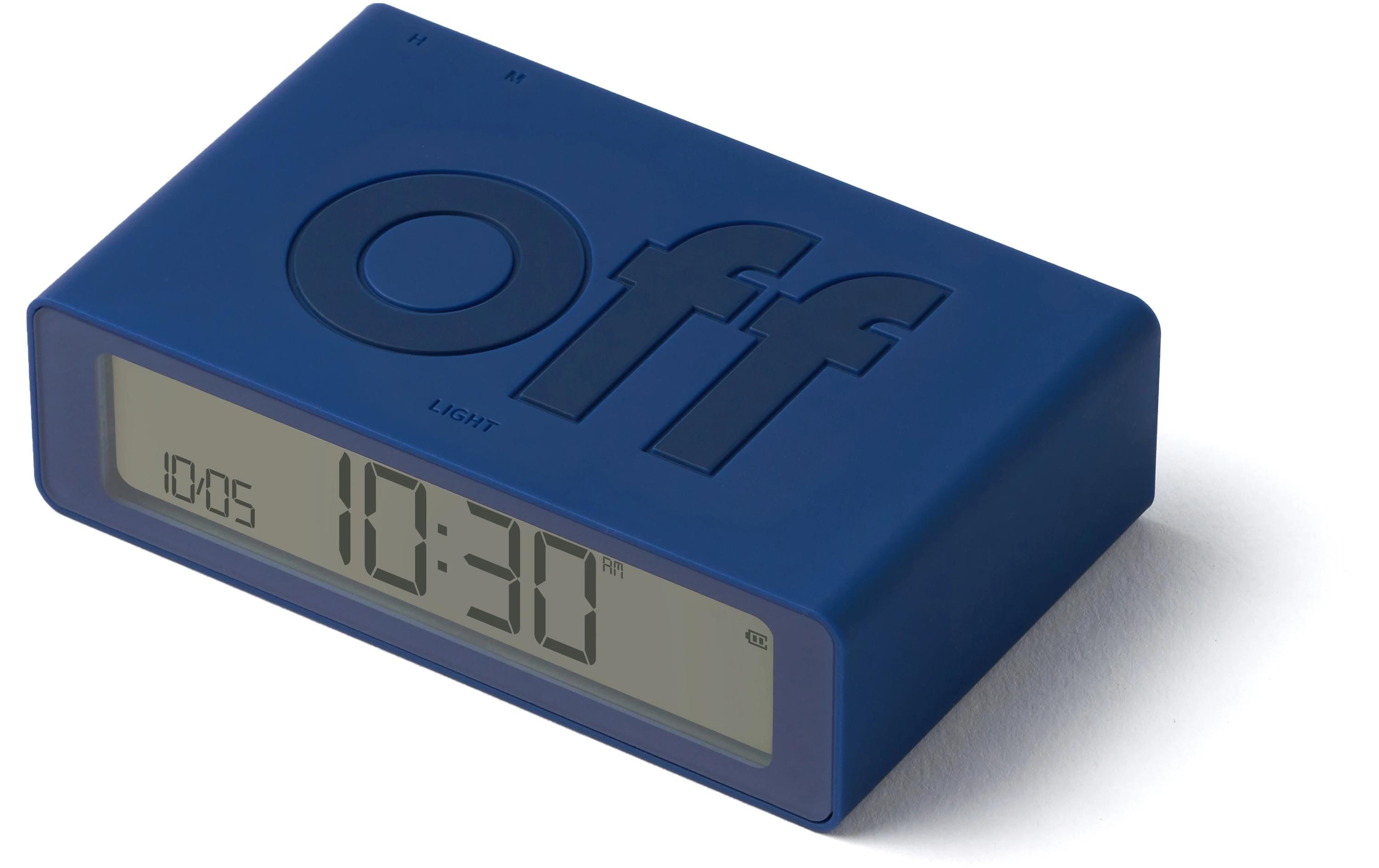 Digitalwecker Flip Mini DunkelblauMini LCD-Wecker mit Umkehrfunktion (On/Off)