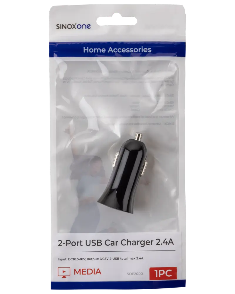 SinoxOne Biloplader 2 x USB 2,4A