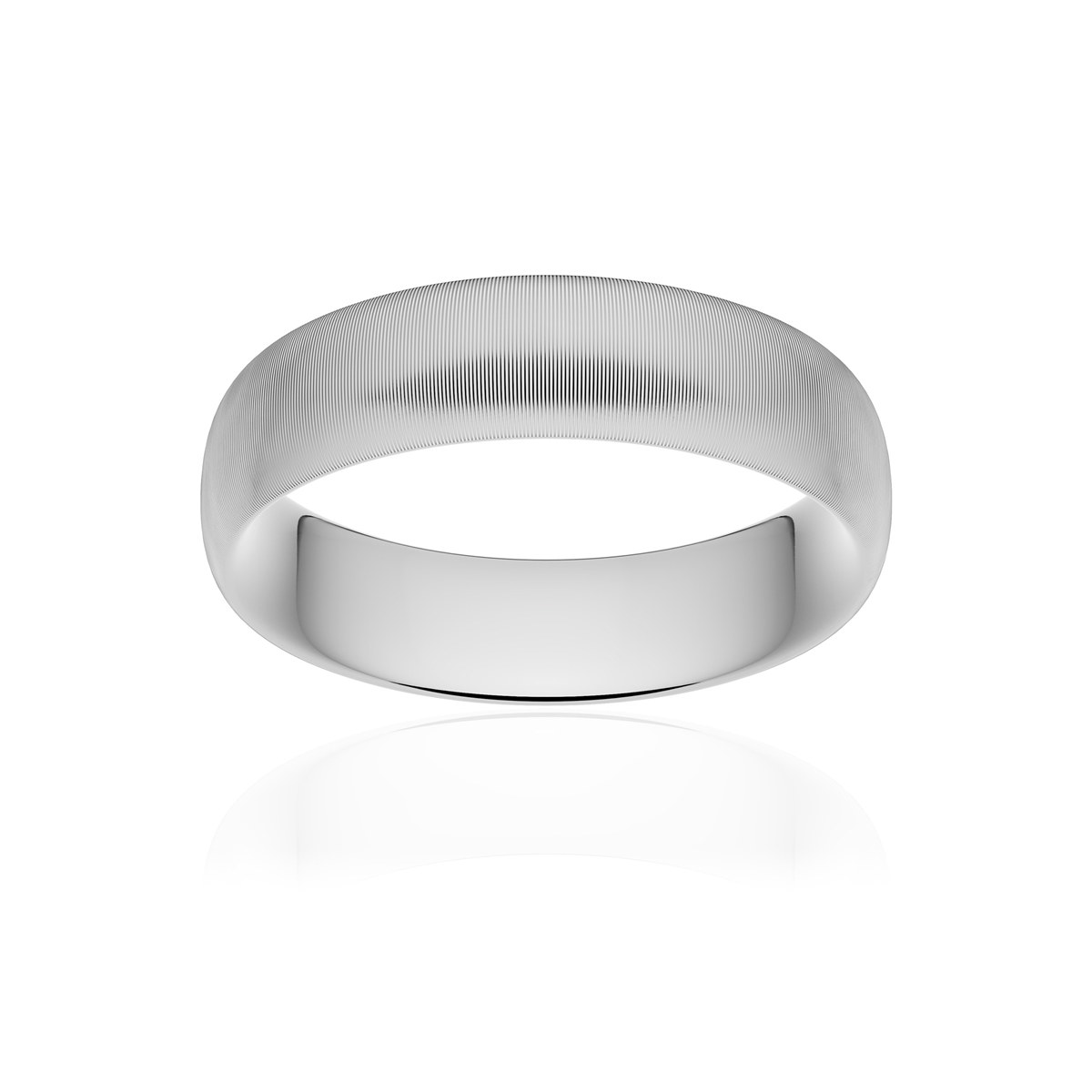Alliance palladium 950 mat ruban confort 6 mm