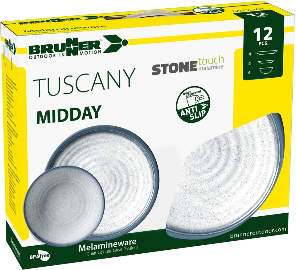 Brunner Midday Tuscany Melamin Geschirr-Set 12-tlg.