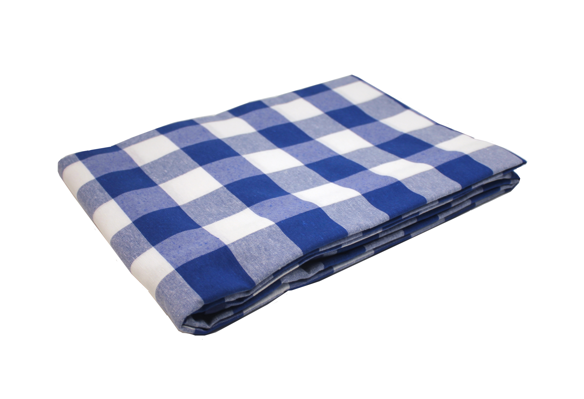 Tafelkleed Grote ruit blauw (Strijkvrij) 140 x 300
