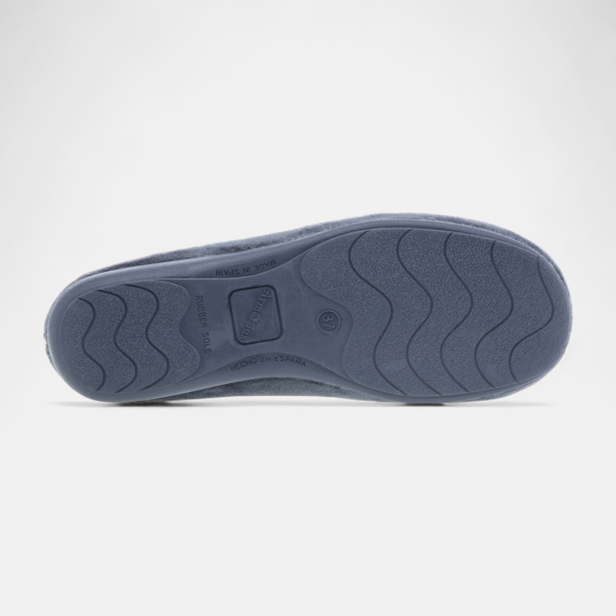 Pantoufles pieds sensibles Femme bleu marine