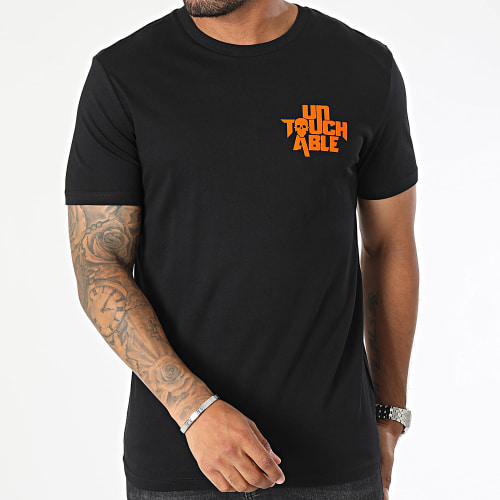 Tee Shirt Logo Velvet Noir Orange