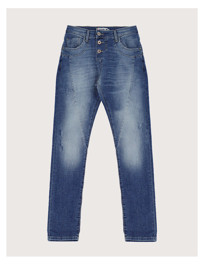 PLEASE JEAN BLU DENIM P78