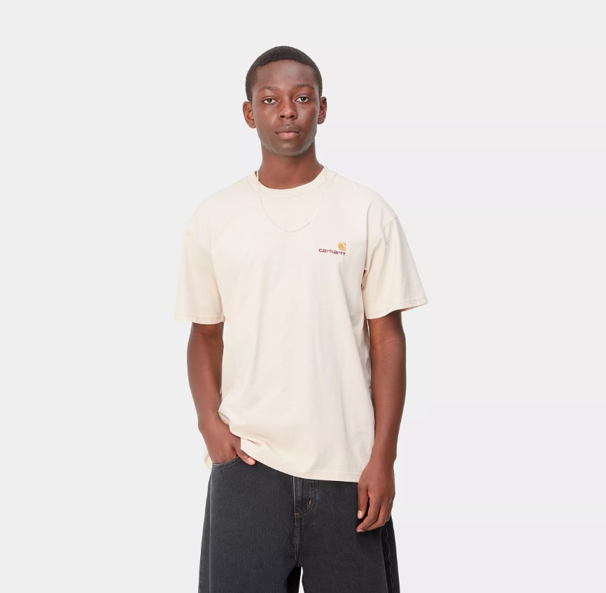 Carhartt WIP SS American Script T-Shirt Natural
