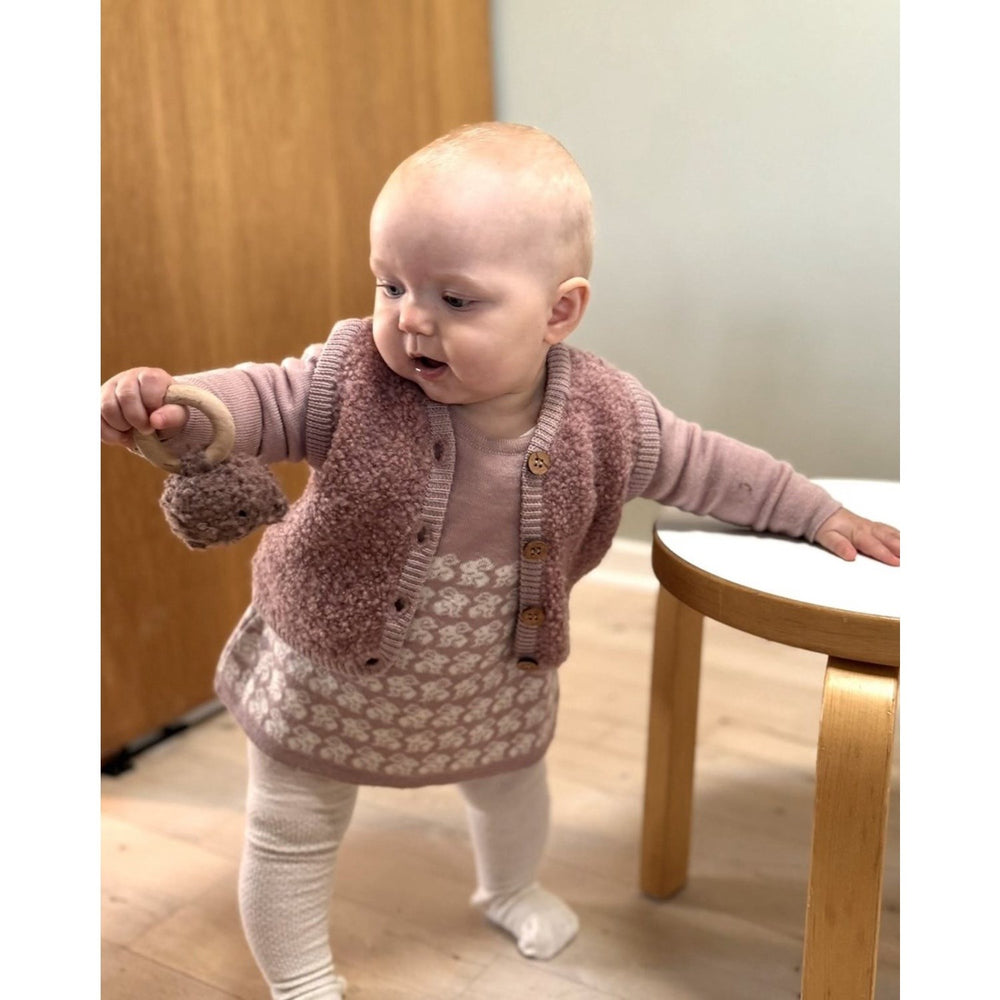 Køb Smallstuff Powder Kjole Ao Rabbits Merino Uld
