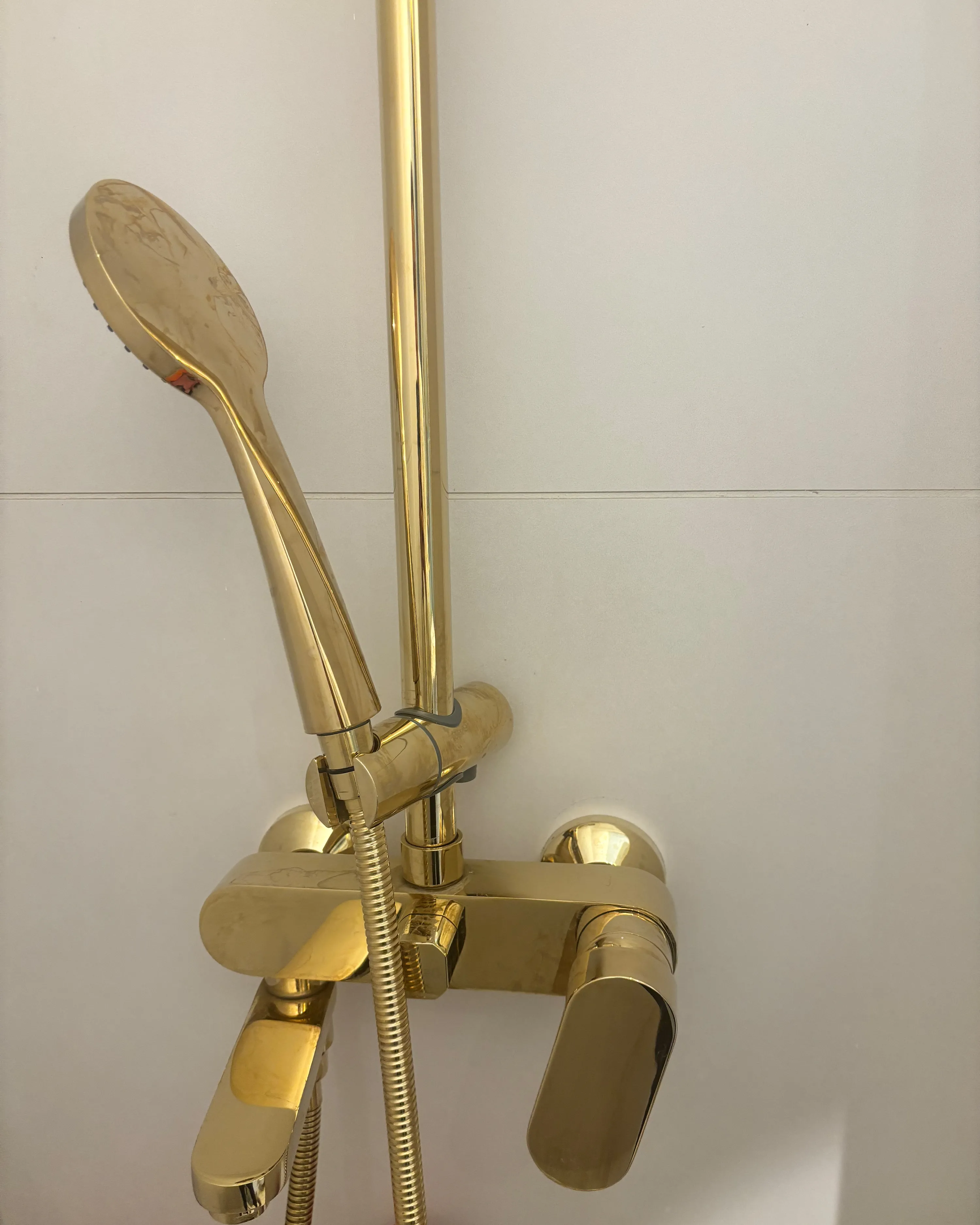 Douchemengkraan met regendouche GURARA Goud