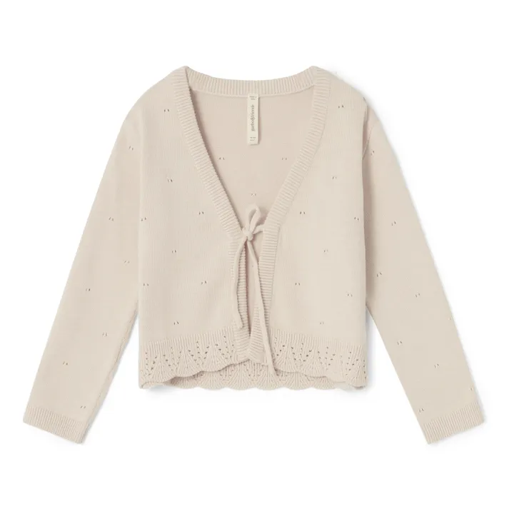 garbo&friends Cardigan Pointelle | Ecru