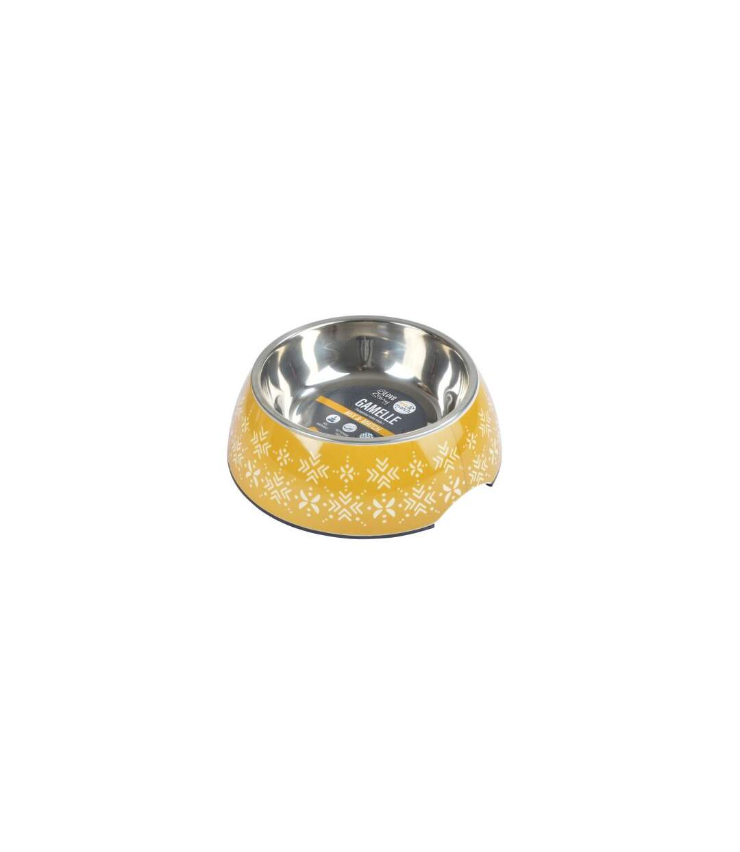 Paris Prix - Gamelle Pour Chien & Chat ethnic 14cm Moutarde