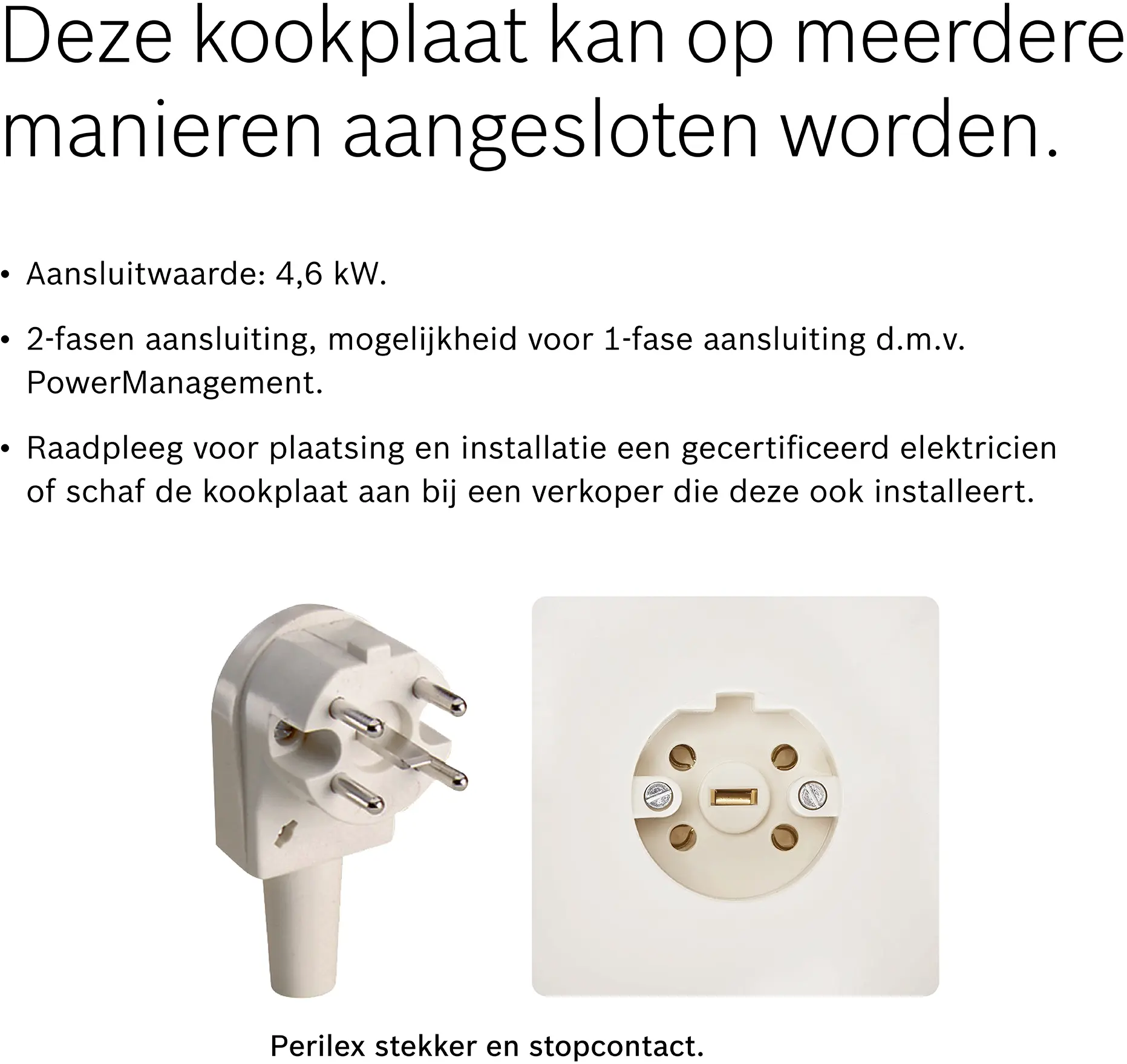 Serie 4 Inductiekookplaat 60 cm opbouwmontage zonder rand