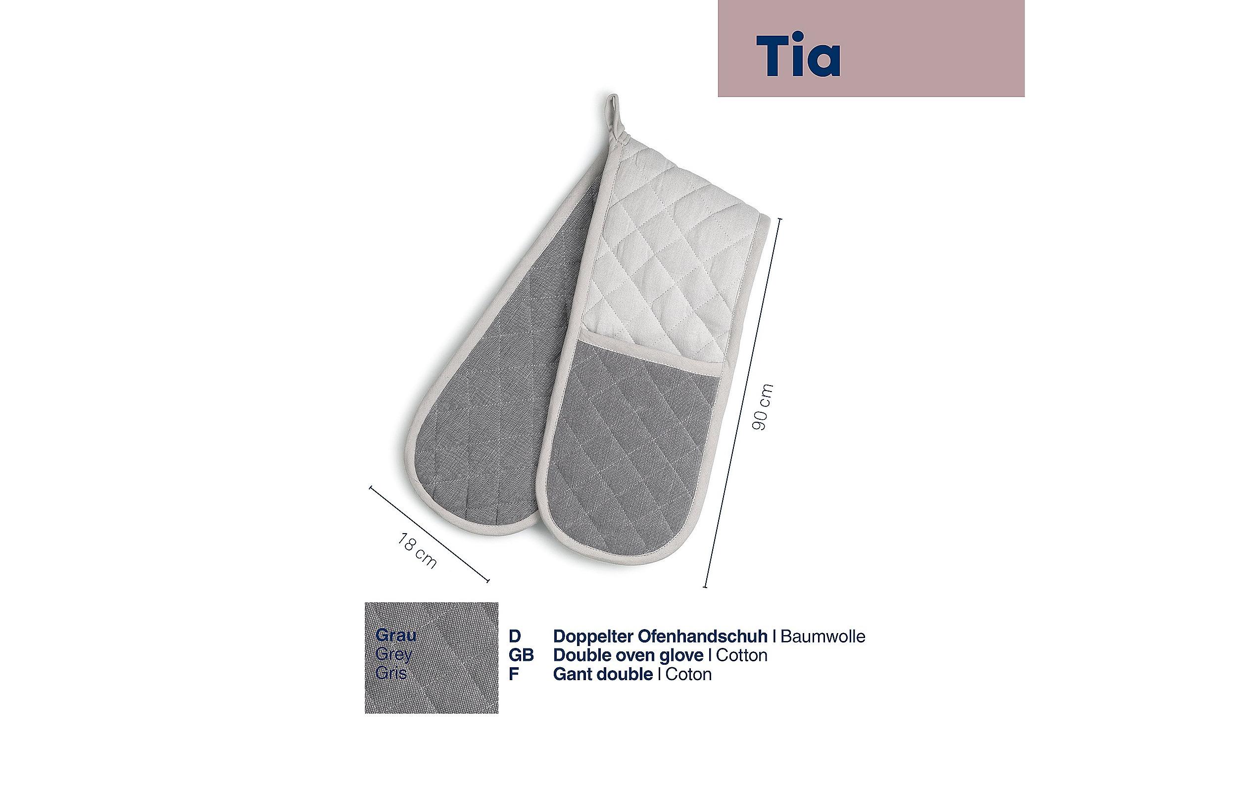 Küchenhandschuh Tia GrauOfenhandschuhe