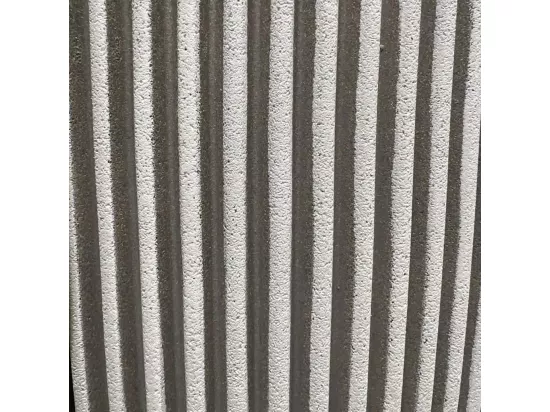 Jardinière Groove 43x41 cm ivoire