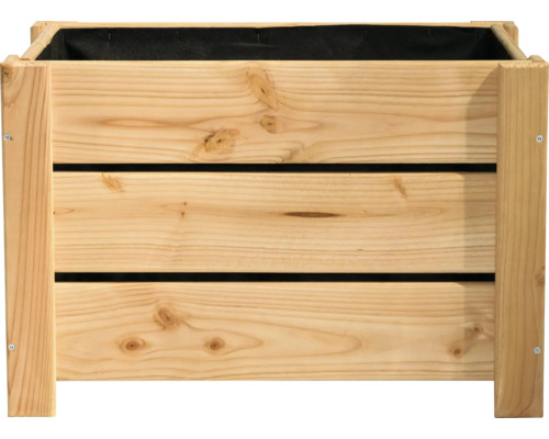 Houten bloembak van Douglasspar, 60 x 40 x 40 cm, natuurlijke afwerking