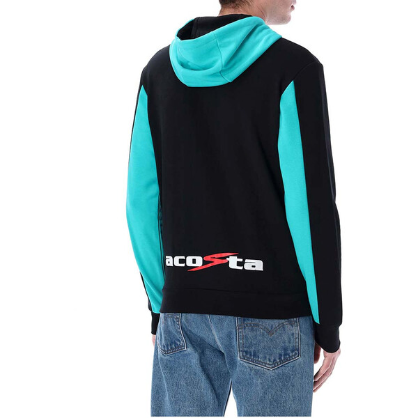 pedro acosta - Sweat zippé à capuche 31 Noir / Bleu