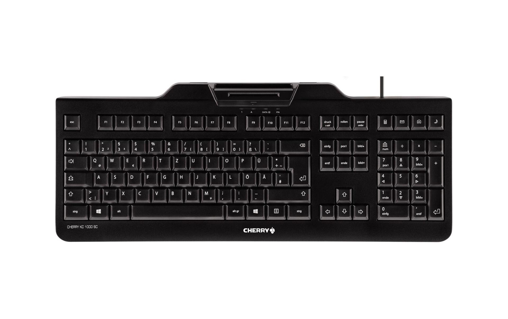 Tastatur KC 1000 SC CH-LayoutChipkarten-Tastatur, Schwarz