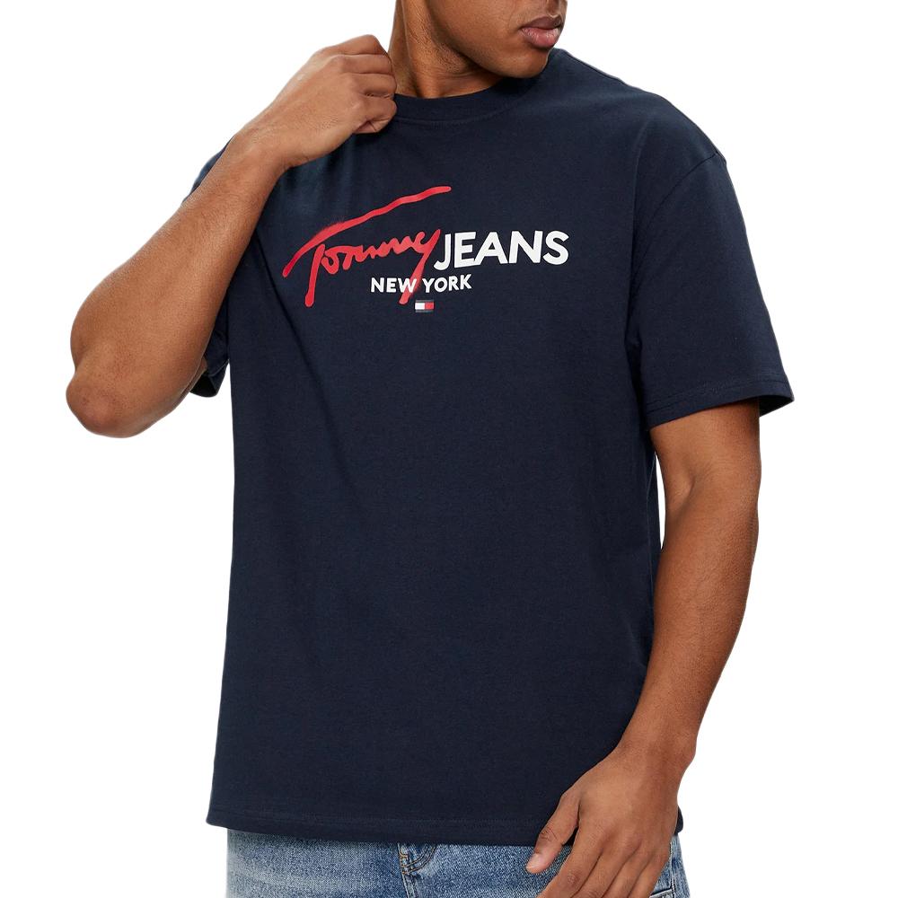 Tommy Hilfiger T-shirt Marine Homme Tommy Hilfiger Spray Pop
