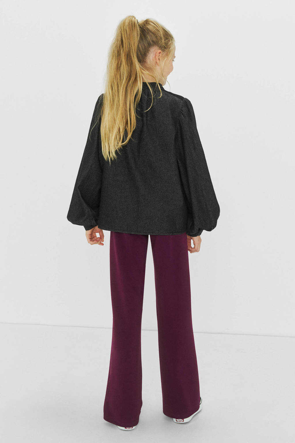 Me & My Monkey wide leg broek Ruth burgundy