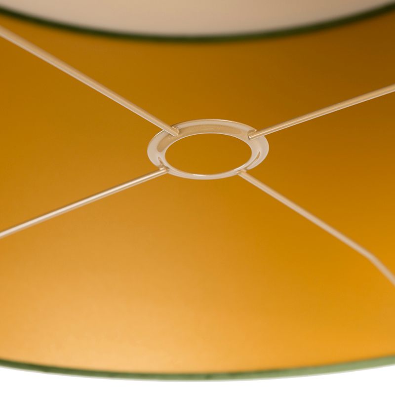 Velours lampenkap groen 50/50/25 met gouden binnenkant