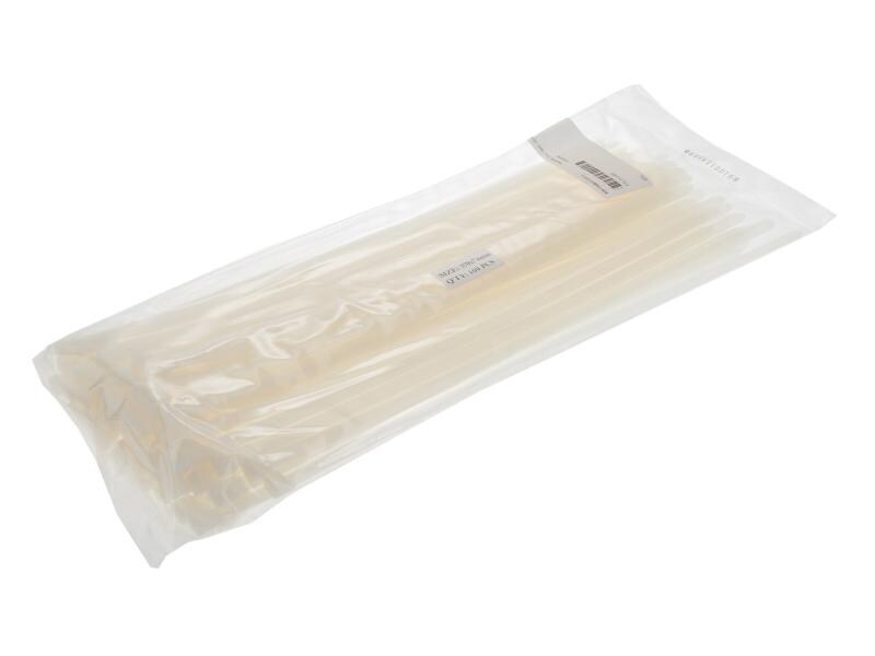 VR-Technics Kabelbinder Transparent 370 mm x 7.6 mm Packung à 100 Stück