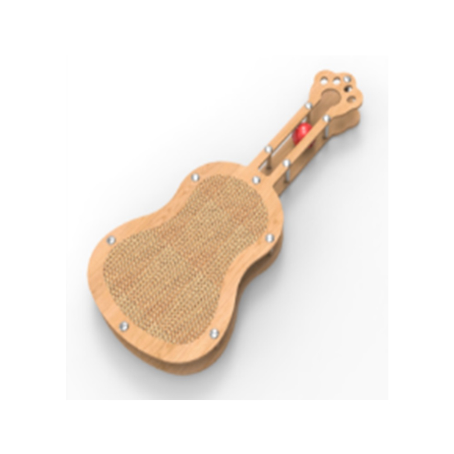 Arranhador de madeira em formato de guitarra para gatos TK-Pet
