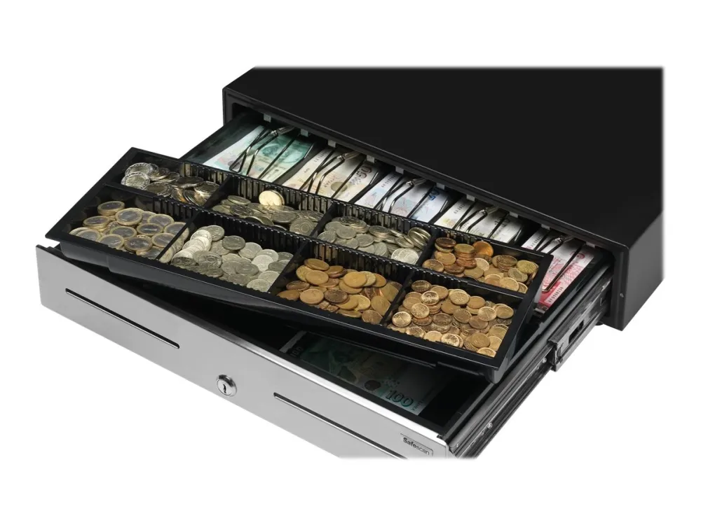 Safescan HD-4646S - Cash Drawer - sort, sølv
