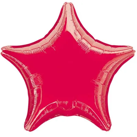 amscan Folienballon Metallic Red Star 48 cm