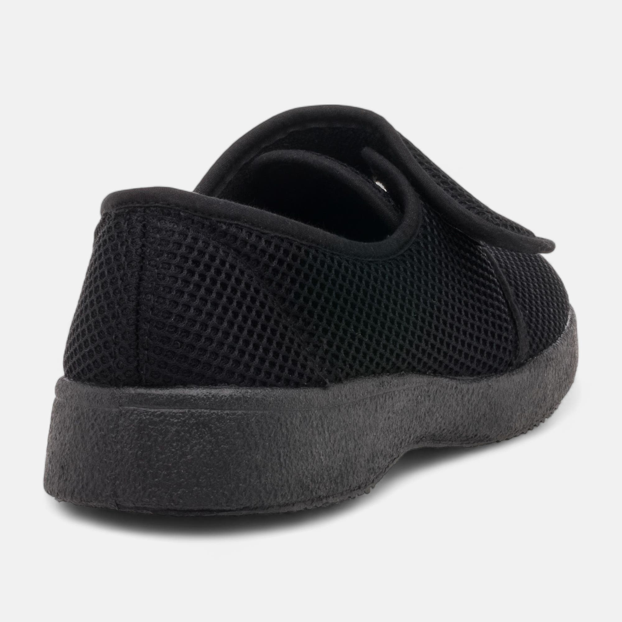 Pantoufles attaches velcros Homme noir