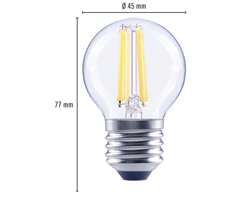 FLAIR LED druppellamp dimbaar G45 E27/4W(40W) 470 lm 2700 K warm wit helder
