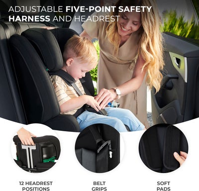Kinderkraft SAFETY-FIX 2 I-Size Bilstol, Black