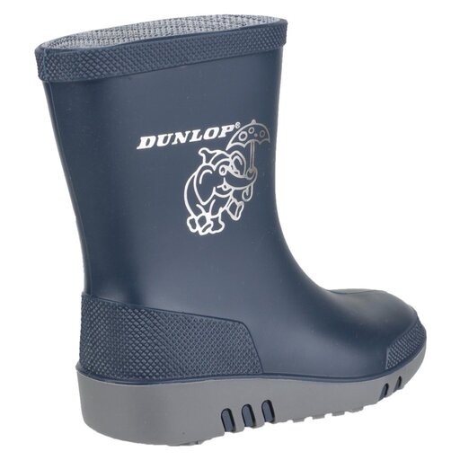Botas de chuva mini Dunlop com estampa de elefante