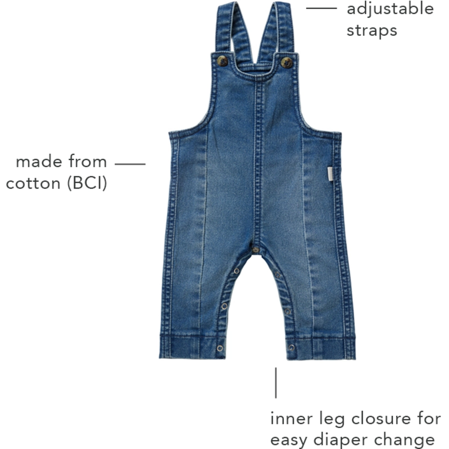 Noppies Latzhose Bacliff Light Aged Blue