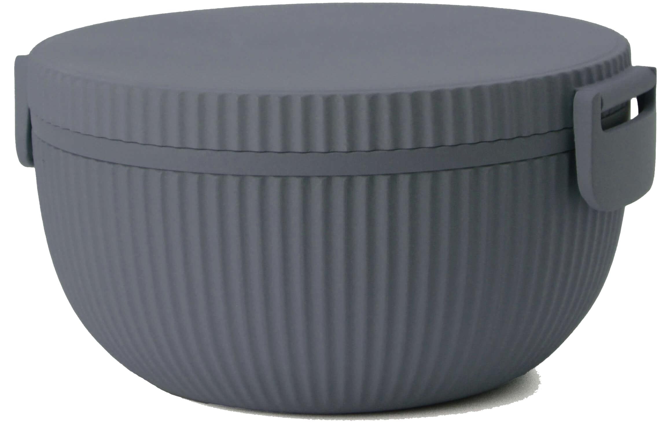 Bowl Plant Deluxe , DunkelgrauSalatschüssel-Set aus pflanzenbasierten Materialien