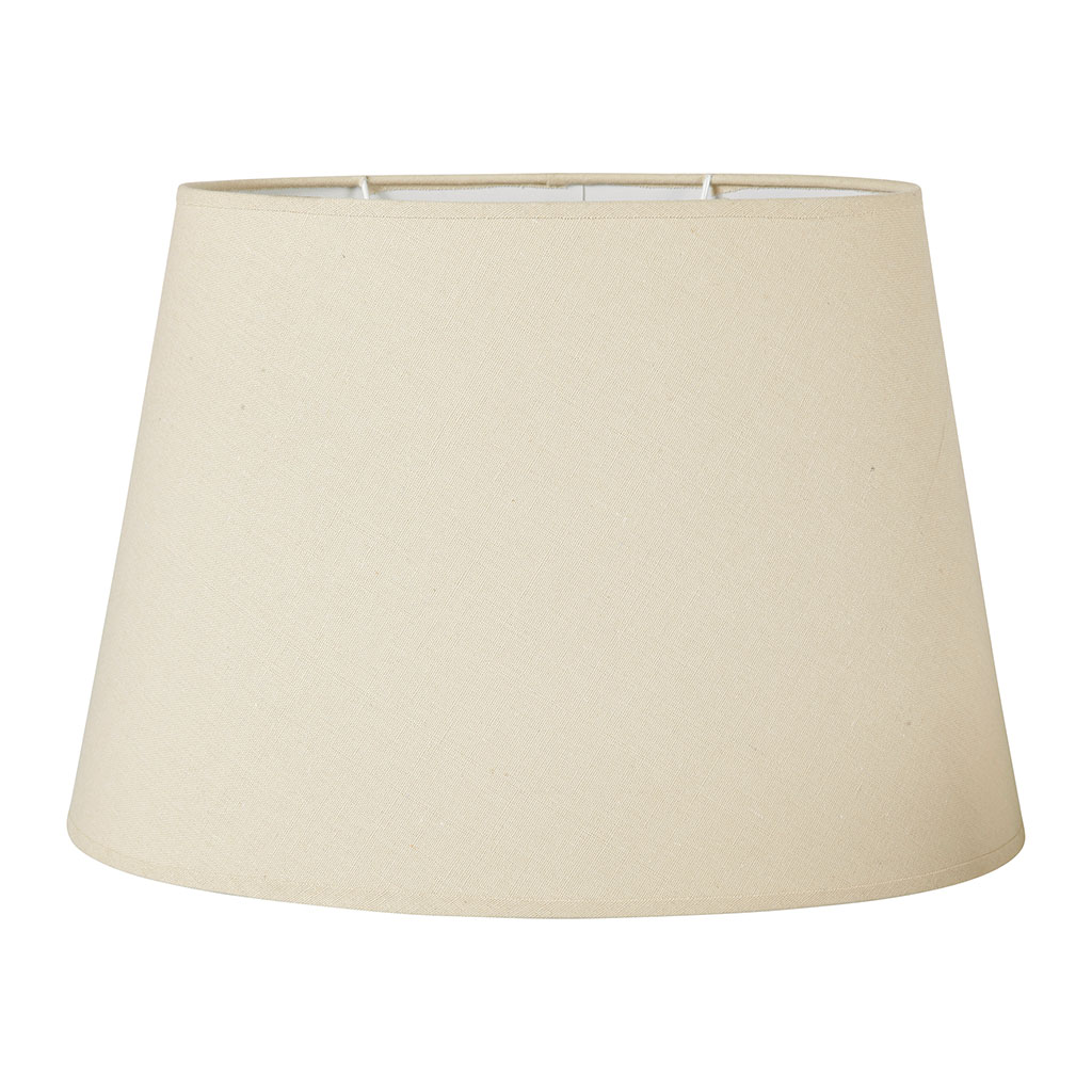 Abat-jour ovale lin 44x30cm
