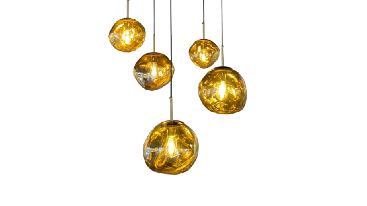 Hanglamp 5-lichts Stonily B55 x D55 cm