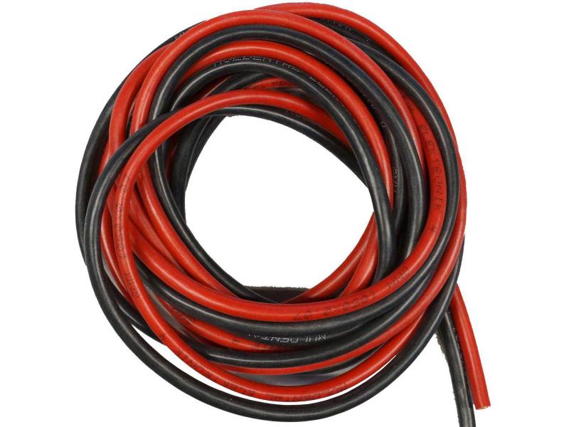Muldental Silikonlitze 1.5 mm² 2 x 2 m Silikonlitze Rot & Schwarz je 2 m