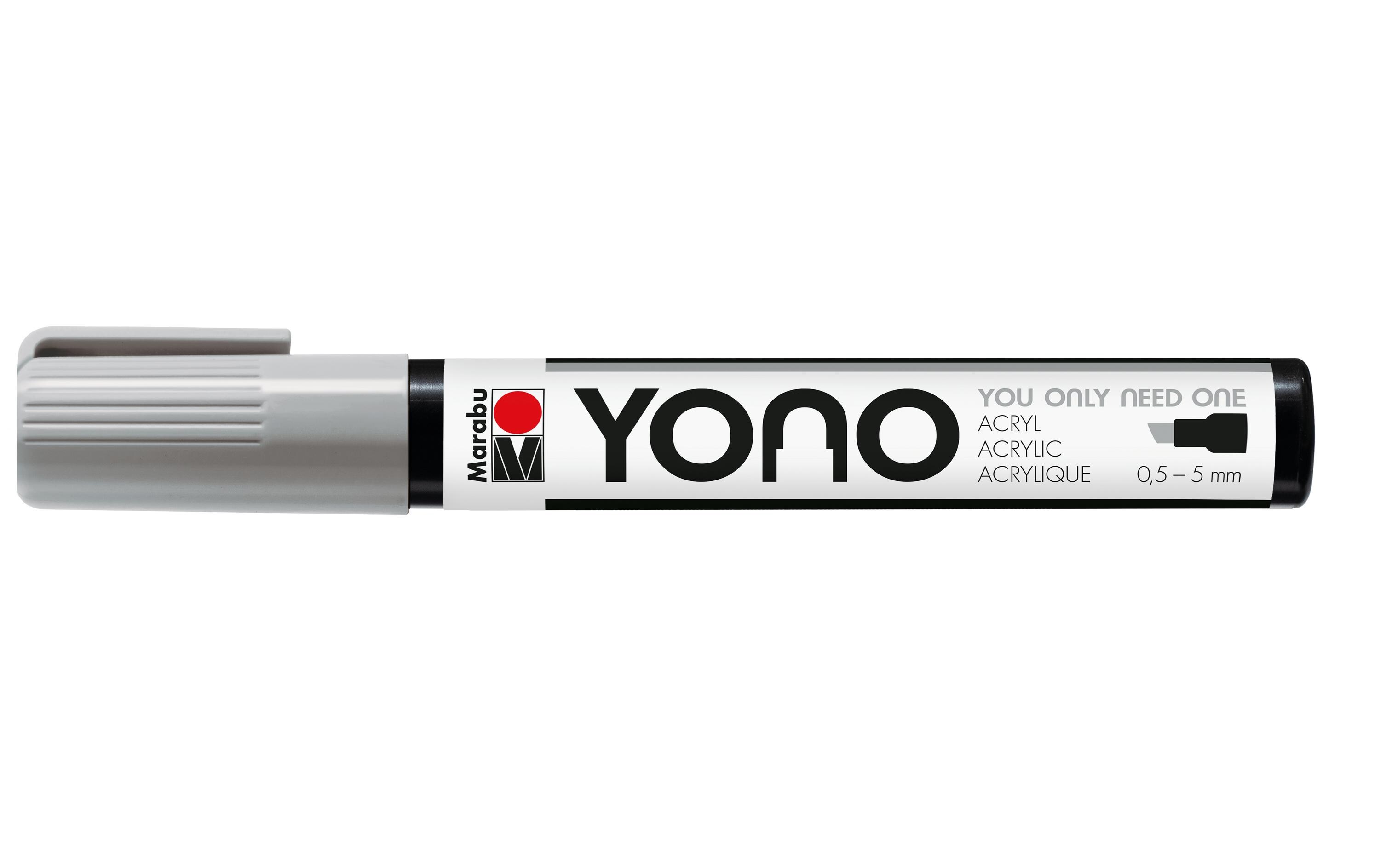 Acrylmarker YONO 0.5 - 5 mm GrauAcrylstift für alle Fälle