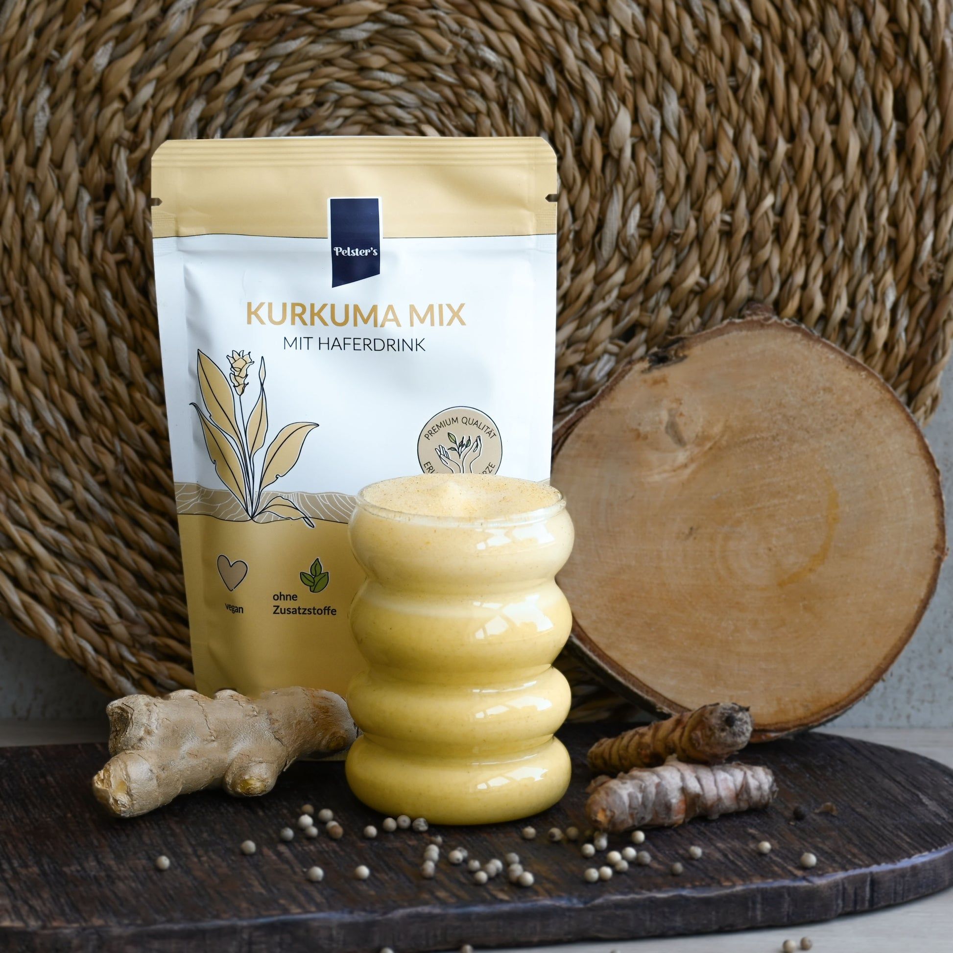 Pelster's Kurkuma Mix mit Haferdrink
