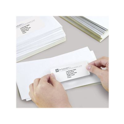Avery - 2400 Étiquettes adresse blanches - 63,5 x 33,9 mm - Impression laser - réf L7159-100