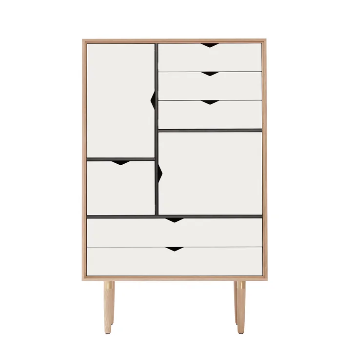 Andersen Furniture - S5 Kommode, Eiche geseift / Fronten kashmir