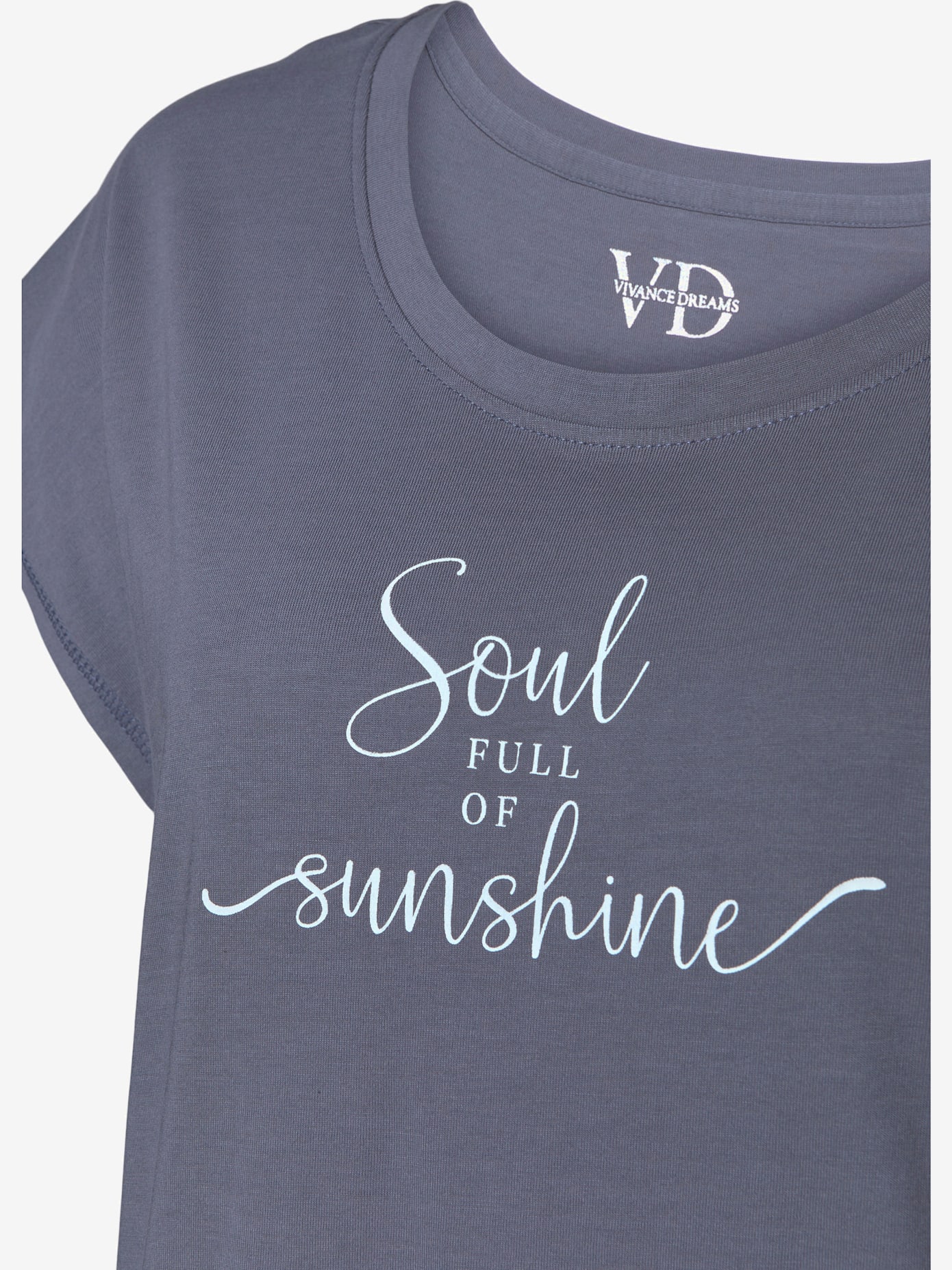 Chemise de nuit courte avec imprimé devant