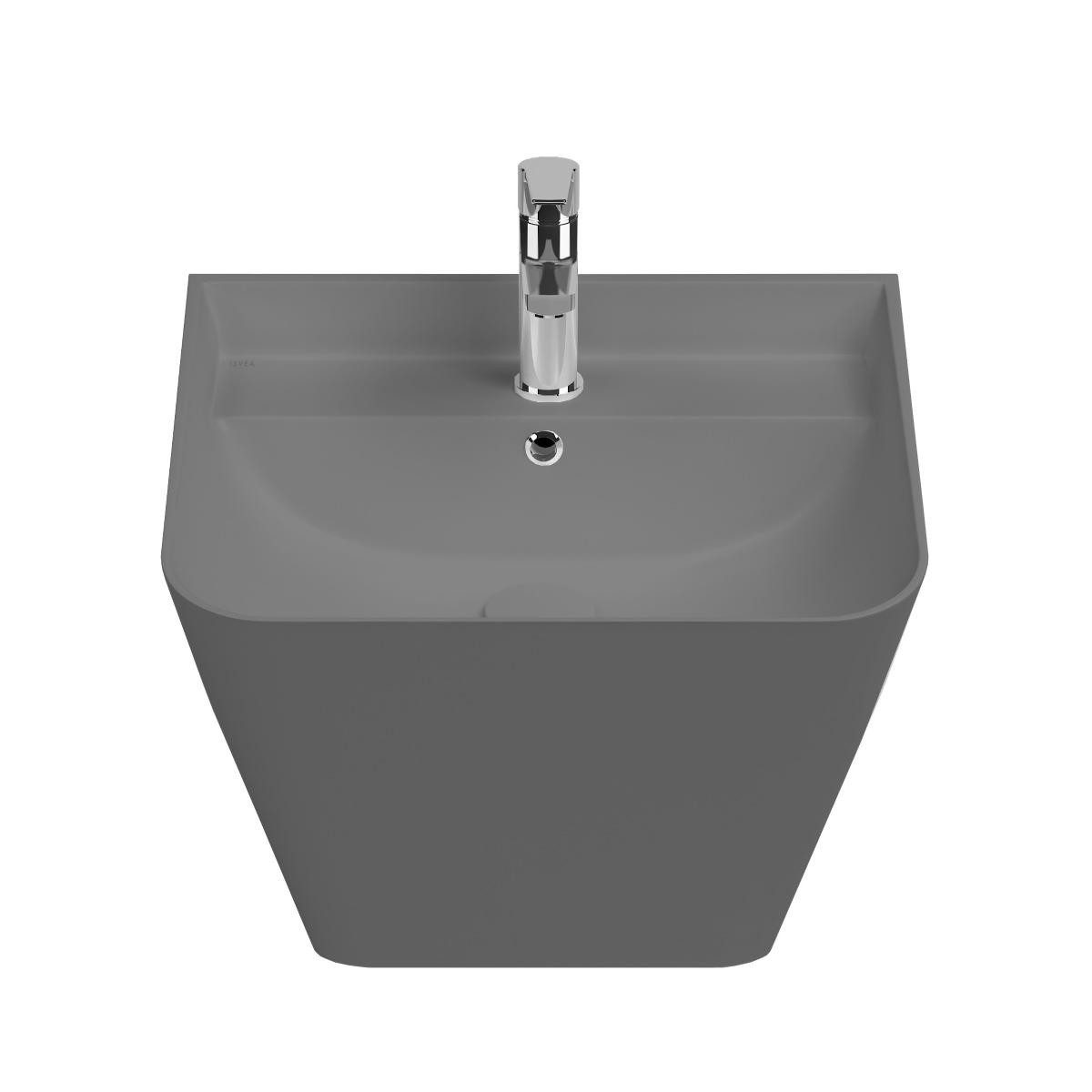 Isvea Sott Aqua hangende wastafel 50cm grijs