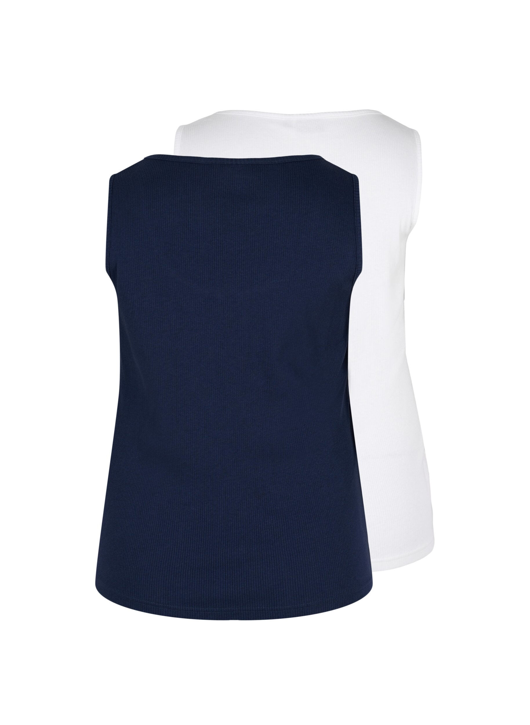 2-pak basis tanktop i rib